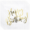 Servítky Happy Birthday PartyDeco papierové 33x33 cm 20 kusov