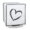 kwmobile kryt kompatibilní s Thermomix TM5 / TM6 - Plastic Kryt pro Kitchen Mixer - černá / bílá Brushed Heart