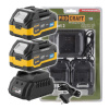 Sada baterie 20V 4Ah (2 ks) + 1 nabíječka Procraft PBC-Set 2 | PBC-Set 2 ( )