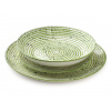 Mondex Porcelánová jedálenská súprava Stripes Green sada 18ks