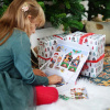 EDUkid Magnetická kniha pre deti Vianoce – Christmas Magnetic Book 110 magnetiek | rozvoj fantázie | kreatívna hra