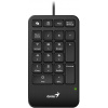 GENIUS NumPad 125/ Drôtová/ USB-C/ Copilot/ slim design/ predložka/ čierna