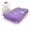 DRYBED Premium Vet Bed fialový + biele labky 150 x 100 cm