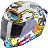 SCORPION detská prilba na motocykel EXO-JNR AIR FUN, biela/modrá, veľ. L