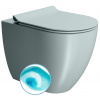 GSI PURA COLOR PURA WC misa stojaca, Swirlflush, 36x55cm, spodný/zadný odpad, ghiaccio dual-mat 880315