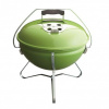 Gril na drevené uhlie Weber smokey joe premium - zelený. Prenosný cestovný gril Weber, 43x41x46cm.