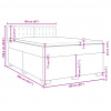 vidaXL Boxspring posteľ s matracom sivá 160x200 cm umelá koža - Sivá - 48404-57311