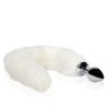 Ouch! by Shots Fox Tail with Metal Butt Plug - White