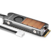 AXAGON CLR-M2FAN medený chladič s ventilátorom pre obojstranné M.2 SSD