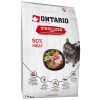 Ontario krmivo pre mačky s jahňacím mäsom - Cat Sterilised Lamb Vyrábané vo variantoch: 6,5 kg DARČEK k 6,5kg - drážditko pre mačky s perím