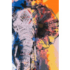 Vymalujsisam.sk Maľovanie podľa čísiel - Slon africký Veľkosť: 40x60cm, Rám: Bez rámu, iba zrolované plátno