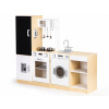 ECOTOYS detská kuchynka Drevené kuchynky PLK547 (Drevená kuchynka pre deti, samostatné segmenty, XXL doska +LED ECOTOYS)