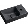 Sapho PICCOLINO betónové umývadlo 30,8x10x17cm, batéria vpravo, antracit PK30516