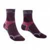 Ponožky Bridgedale Trail Run LW T2 MS 3/4 Crew Women’s Damson S (35-37 EU)