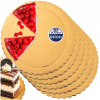 6 x Podložka POD TORT torta dezerty okrúhly zlatý ozdobný podklad 30 cm