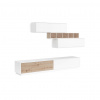 Carryhome OBÝVACIA STENA, biela, dub artisan - Online Only obývacie izby - 000552033401