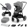 KINDERKRAFT kombinovaný Nea 2v1 Platinum Grey, Premium 2020 + autosedačka Kiddy