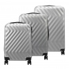 Pierre Cardin MED12 silver abs 3-dielna sada kufrov 58, 68, 78 cm