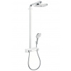 Hansgrohe Sprchový systém Raindance Select E na stěnu s termostatickou baterií bílá/chrom 27126400