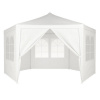Záhradný altánok 2 x 2 m – párty stan so stenami a oknami biela