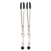 Taboom Tweezers with Pearls Silver