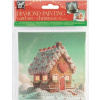 CRAFT ID Diamantové maľovanie Vianočné prianie Perníková chalúpka a Stromček 13 x 13 cm