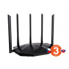 Tenda TX2 Pre AX1500 WiFi6 Router, 1x GWAN, 3x GLAN, IPv6, 5x 6dBi anténa, WPA3