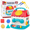 LEAN Toys Edukačná interaktívna kocka domček hrkálka a triedička so zvukmi farebná