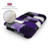 DRYBED Premium Vet Bed Patchwork fialový 150 x 100 cm