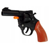 Pištoľ na kapsuly Revolver Zvukový Čierny