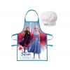 Kids Euroswan Dievčenská zástera s čiapkou Frozen II Anna a Elsa
