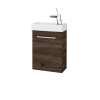 Dreja Skrinka pod umývadlo HOST SZD 40 - D25 Teak / Úchytka T04 / D25 Teak / Levé