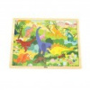 Drevené puzzle 48 dielikov Viga Dinosauri Multicolor