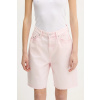 Rifľové krátke nohavice Tommy Jeans DW0DW21646 ružová 25