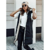 Dámska dlhá čierna vesta na jeseň, ty4603-L L