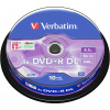 Médiá VERBATIM DVD+R DL AZO 8,5 GB, 8x, spindle 10 ks (43666)