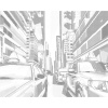 ZUTY Bodkovanie - FAREBNÉ MESTO NEW YORK Rámovanie: bez rámu a bez vypnutia plátna, Rozmer: 80x100 cm