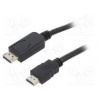 Kabel DisplayPort 1.1,HDMI 2.0 PVC černá 28AWG