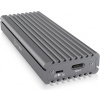 Icy Box External enclosure for M.2 NVMe SSD, USB 3.1 Type-C, Grey IB-1817M-C31