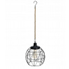 Solárna zatĺkacia lampa Koopman International čierna 1 cm 1 ks