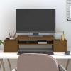 vidaXL Stojan na monitor medovo-hnedý 70x27,5x15 cm masívna borovica - Hnedá - 64623-19447