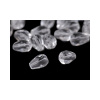 Sklenené korálky brúsené kvapky 7x10 mm - 20 g 1 crystal