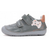 Jarné topánky pre chlapca Barefoot sivé DD STEP Moss Green 30