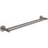 GROHE Essentials dvojitý držiak na uteráky, dĺžka 654 mm, tmavý grafit, 40802A01