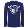 Superfutbal Pánske tričko dlhý rukáv Atlético, kráľovsky modré Veľkosť: M