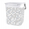 Kôš KIS Chic Mosaic sivý, 23x25,5x25 cm, na bielizeň, prádlo