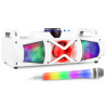 Fenton MDJ160W Bateriový karaoke set s Bluetooth a 1 LED mikrofonem - Barva bílá