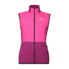 PROGRESS TARJA VEST dámska hybridná vesta s merino vlnou, červená/ružová Veľkosť: L