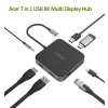 Kľúč ACER 7v1 typu C: 3 x USB3.0, 1 x HDMI, 1 x pd typu C, 1 x čítačka sd kariet, 1 x čítačka tf kariet