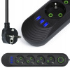 NAPÁJACIA LIŠTA 4 ZÁSUVKY + 3 USB PREDLŽOVACÍ KÁBEL 3 M